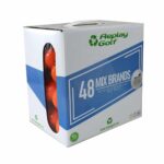 Oranžas golfa bumbiņas A/B maisījums 48 gab.