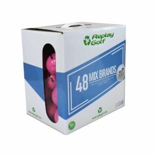 Rozā golfa bumbiņas mix A/B 48 gab.