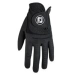 FootJoy WeatherSof melni vīriešu golfa cimdi
