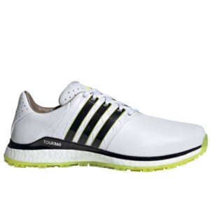 Adidas Tour 360 XT-SL 2.0 white/lime vīriešu golfa apavi