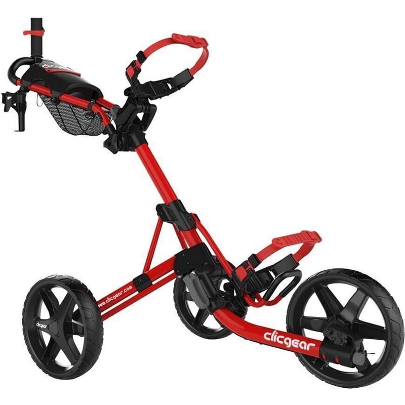 Clicgear M4 sarkanie golfa ratiņi