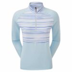 Footjoy Sieviešu Half-Zip krekls Watercolour Midlayer Sievietes debesis