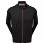 Footjoy HydroKnit jaka melna/pelēka/sarkana vīriešu golfa sporta jaka