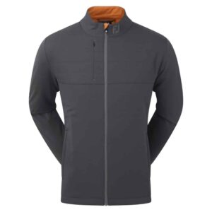 Vīriešu siltināta vīriešu golfa jaka Footjoy Hybrid Jacket charcoal