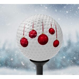 Apdrukātas golfa bumbiņas - CHRISTMAS