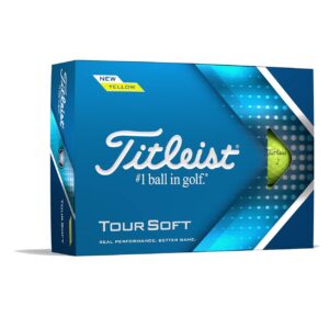 Titleist Tour Soft dzeltenas 12 gab. golfa bumbiņas