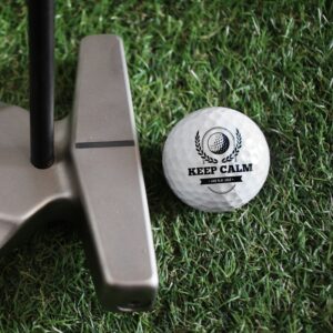 KEEP CALM AND PLAY GOLF - personalizētas golfa bumbiņas