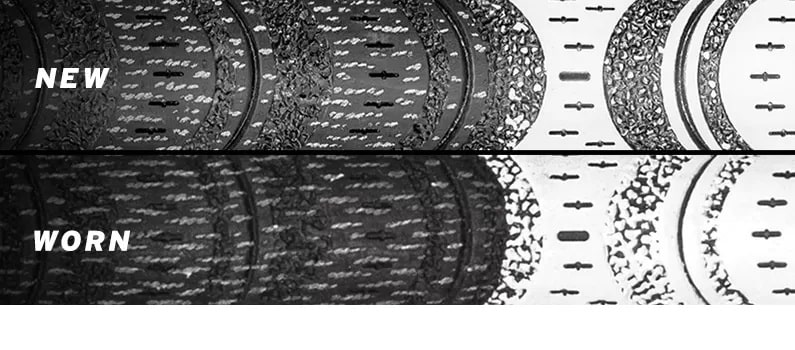 opotřebovaná šňůra cord nebo gumový povrch zvažte změnu gripu