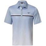 Vīriešu golfa polo krekliņš Mizuno Quick Dry Elite Gradient gaiši zils