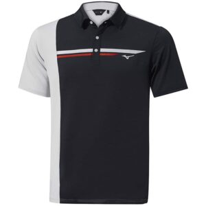 Vīriešu golfa polo krekliņš Mizuno Quick Dry Elite Panel melns