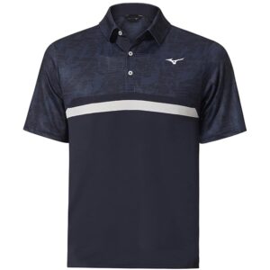 Vīriešu golfa polo krekliņš Mizuno Quick Dry Hazard ST melns