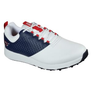 Skechers Go Golf Elite V.4 white/navy/red vīriešu golfa apavi