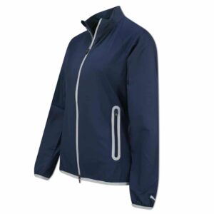 Puma vējjaka ar rāvējslēdzēju un rāvējslēdzēju ar rāvējslēdzēju Puma Full Zip Wind Jacket Sievietes peacoat