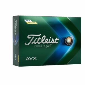 Titleist AVX dzeltenas 12pakešu golfa bumbiņas