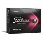 Titleist ProV1 rozā 12-pack golfa bumbiņas