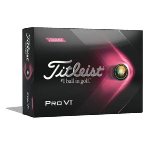 Titleist ProV1 rozā 12-pack golfa bumbiņas