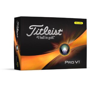 Titleist ProV1 dzeltenas 12-pack golfa bumbiņas