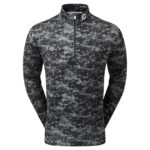 Vīriešu golfa sporta krekliņš Footjoy Cloud Camo Print black