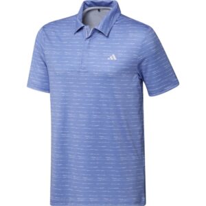 Vīriešu golfa polo Adidas Stripe Zip Polo blue