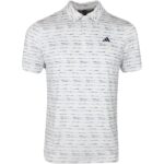 Vīriešu golfa polo Adidas Stripe Zip Polo balts