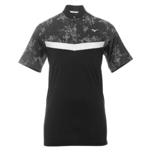 Vīriešu golfa polo krekliņš Mizuno Flora GC melns