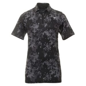 Vīriešu golfa polo krekliņš Mizuno Flora Polo melns