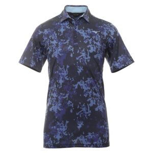 Vīriešu golfa polo krekliņš Mizuno Flora Polo deep navy