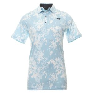 Vīriešu golfa polo krekliņš Mizuno Flora Polo dream blue