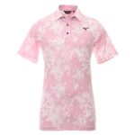 Vīriešu golfa polo krekliņš Mizuno Flora Polo lilac sacchet