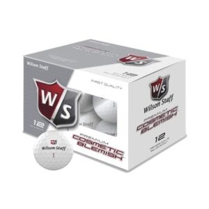 Golfa bumbiņas Wilson Staff Premium Cosmetic Blemish white 12-pack