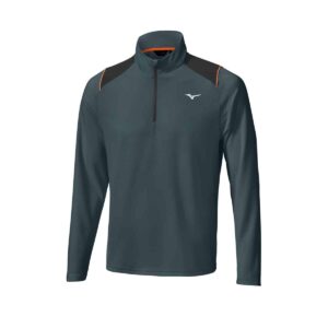Vīriešu Mizuno Breath Thermo Elite 1/4 Zip Navy izolēts golfa treniņtīkls